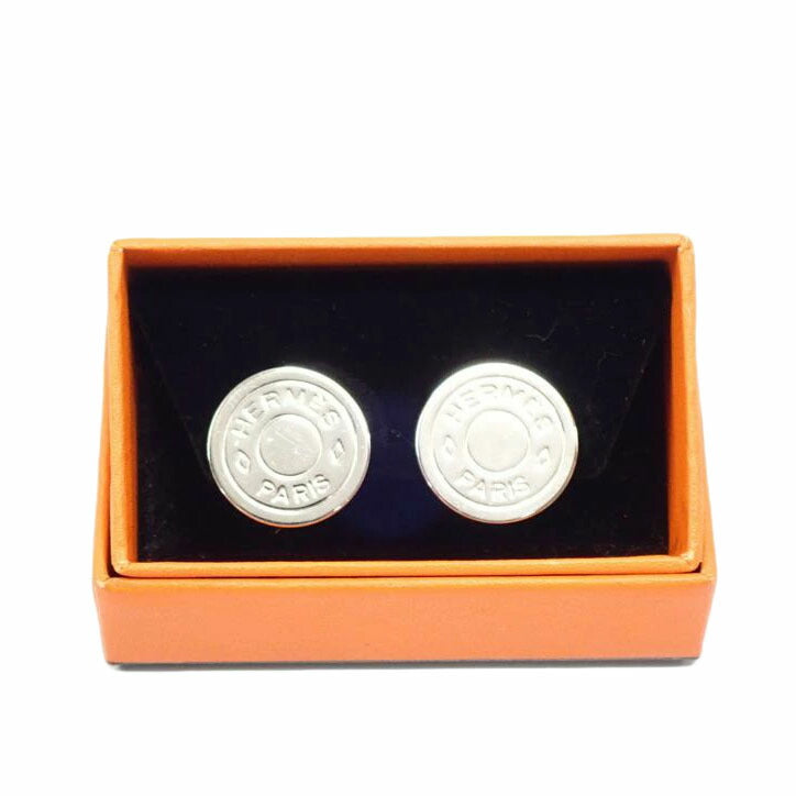 HERMES エルメス/HERMESセリエコインイヤリング/メタルシルバー//Bランク/62