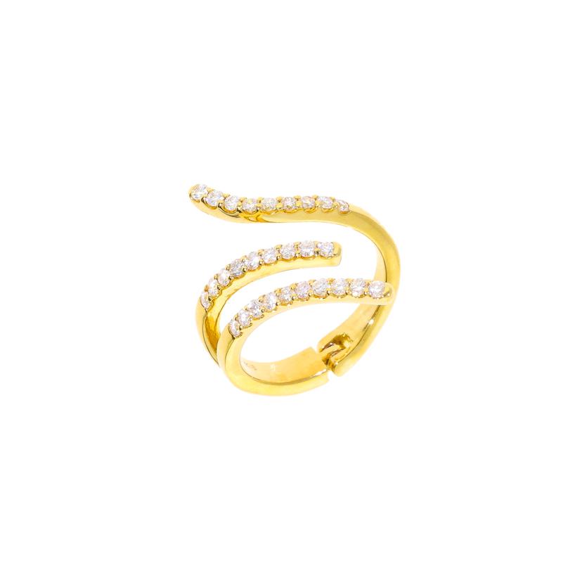 / K18ダイヤリング0.50ct/9261181017787//Aランク/92