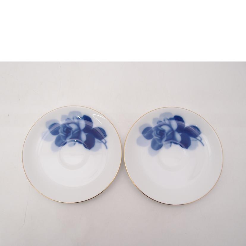 OOKURA 大倉陶園/カップ&ソーサー ペア/ブルーローズ//Sランク/69