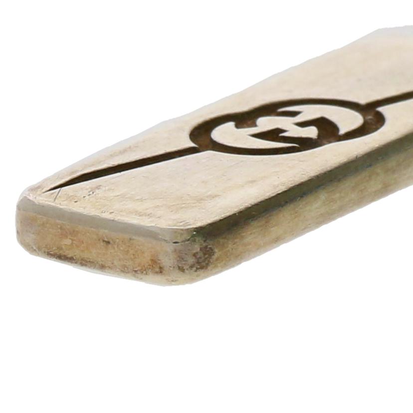 GUCCI グッチ/インターロッキングプレート シルバーネックレス//Aランク/70