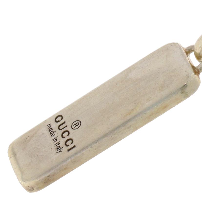 GUCCI グッチ/インターロッキングプレート シルバーネックレス//Aランク/70