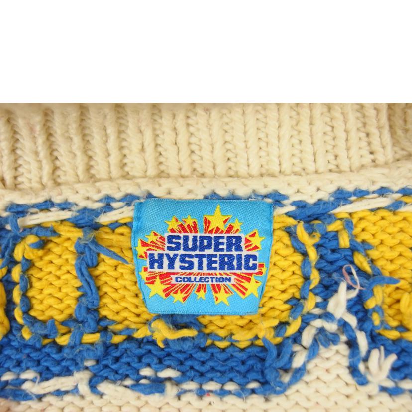 SUPER HYSTERIC ヒステリックグラマー/総柄カウチンニットカーディガン/2ND-1330//Bランク/04