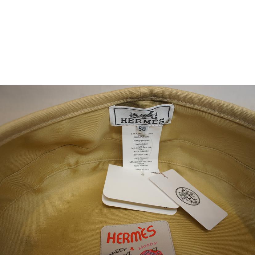 HERMES エルメス/キャンバスベレー帽ベージュ//SAランク/92