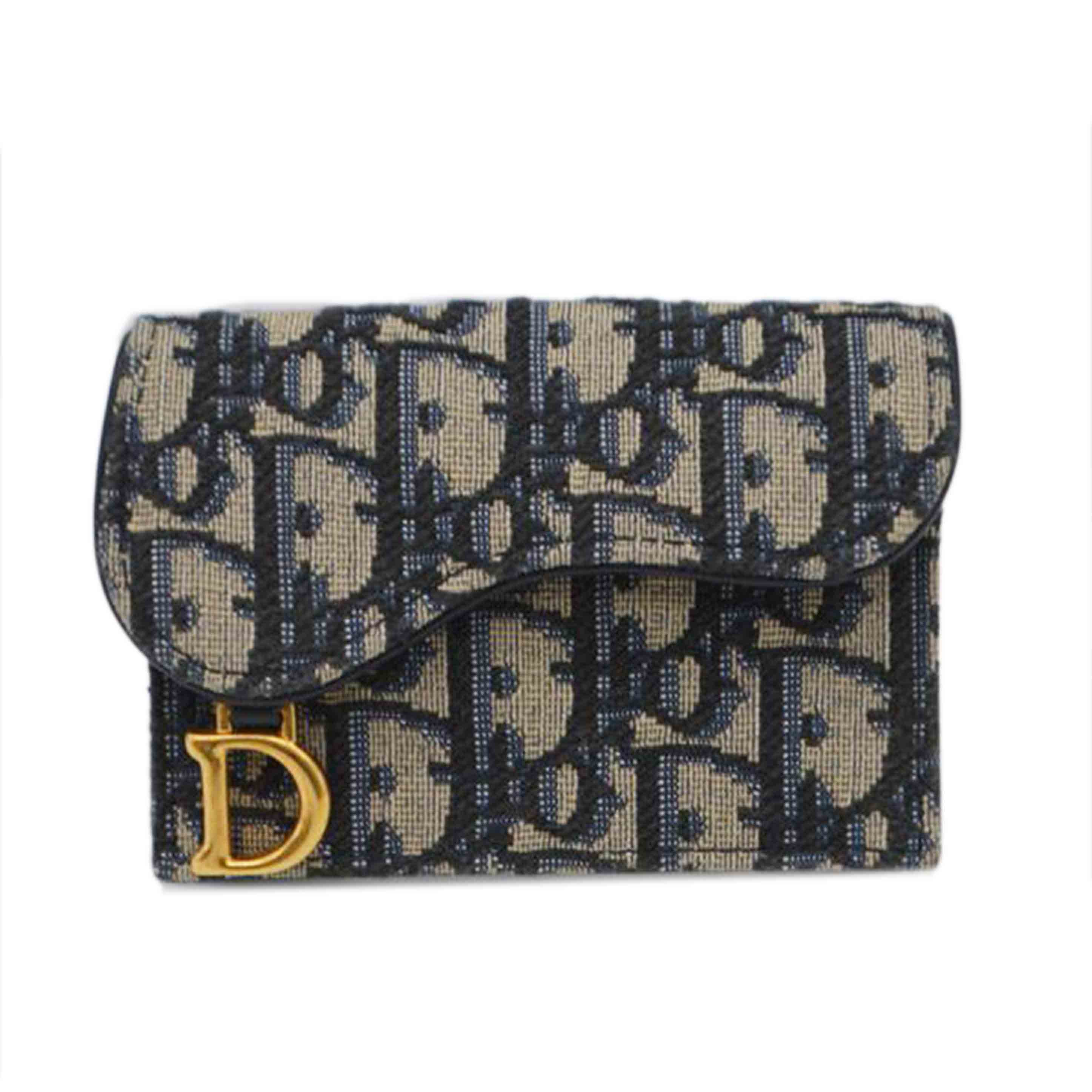 Christian Dior ディオール/ディオールオブリークサドルブルームカードホルダー/S5611CTZQ_M928//MA-****/Aランク/89