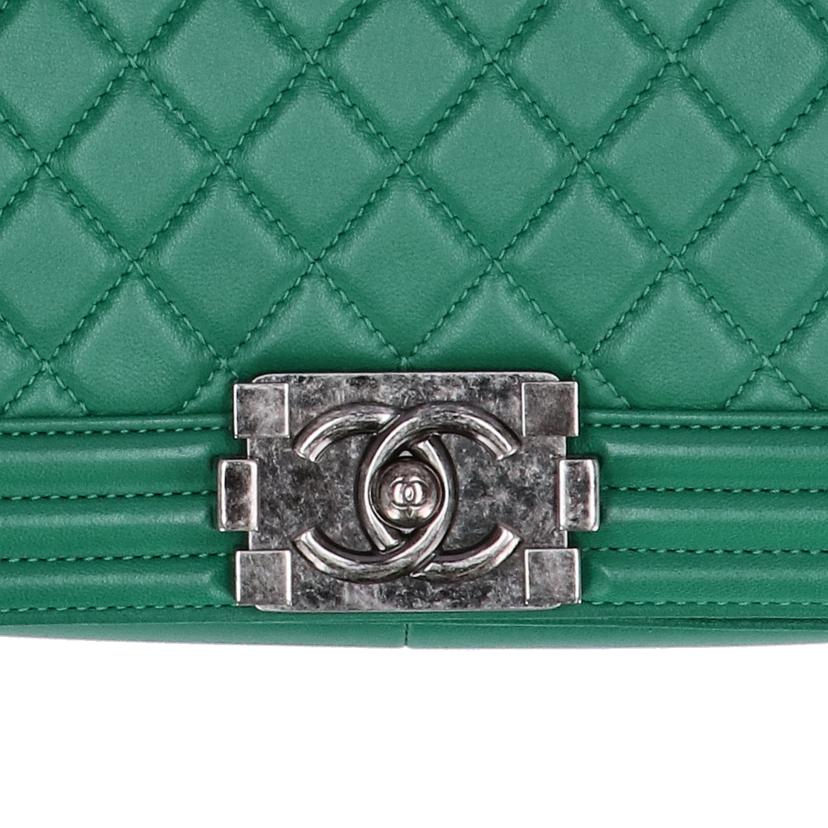 CHANEL シャネル/ボーイシャネルラムスキンチェーンショルダー//231*****/Aランク/75