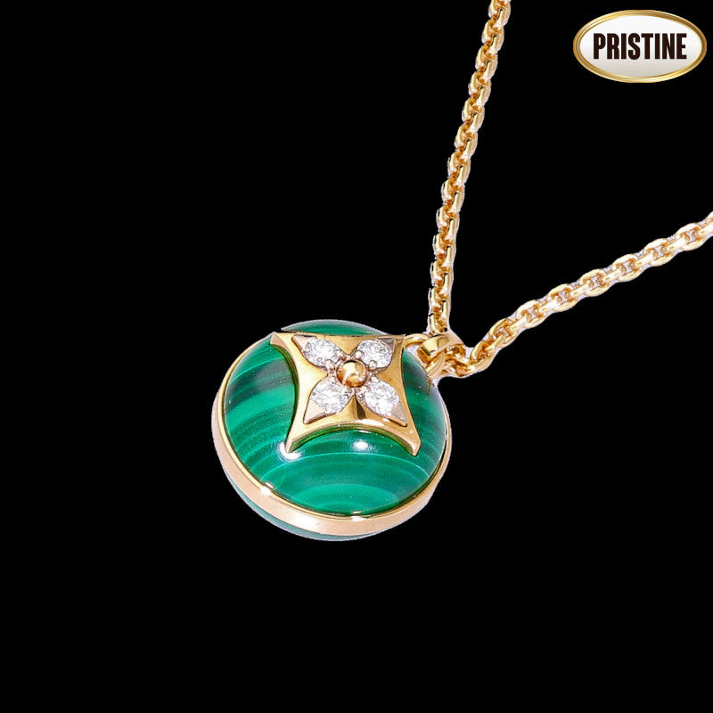 LOUIS VUITTON ルイヴィトン/750パンダンティフPMブロッサムマラカイトネックレス//Aランク/84