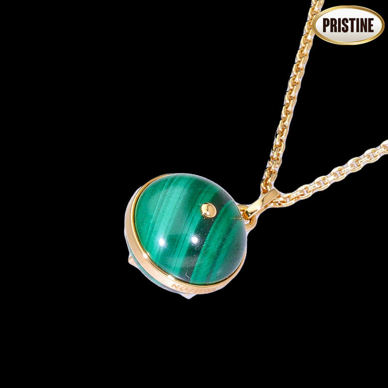 LOUIS VUITTON ルイヴィトン/750パンダンティフPMブロッサムマラカイトネックレス//Aランク/84