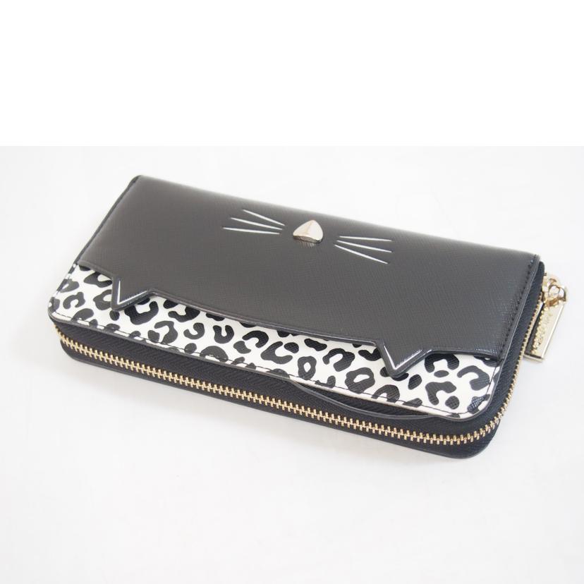 kate spade ケイトスペード/ミャオキャットレザーラージコンチネンタルウォレット//ABランク/71
