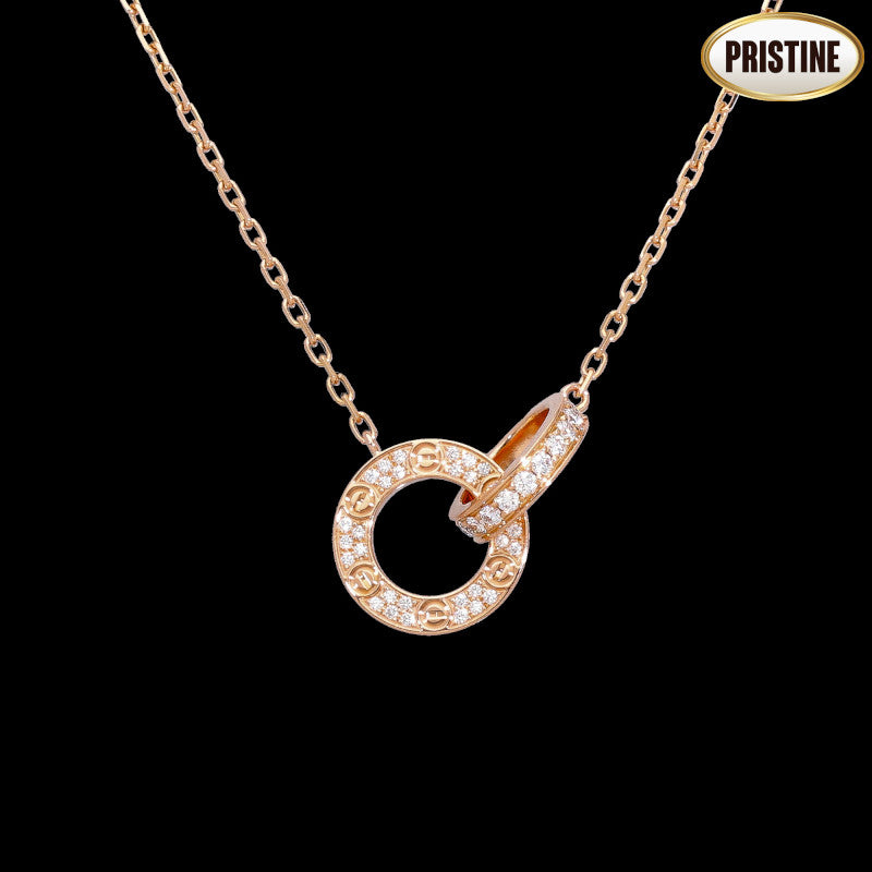 Cartier カルティエ/750ラブサークルダイヤネックレス//Aランク/84