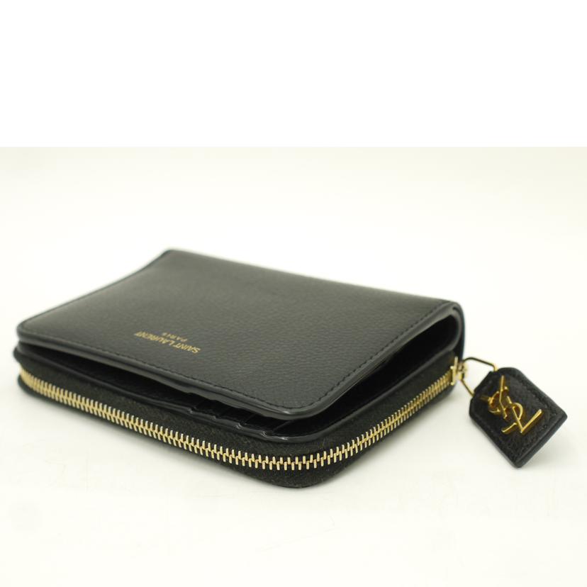 SAINT LAURENT サンローラン/二つ折り財布/ブラック/414661//061*/Aランク/69