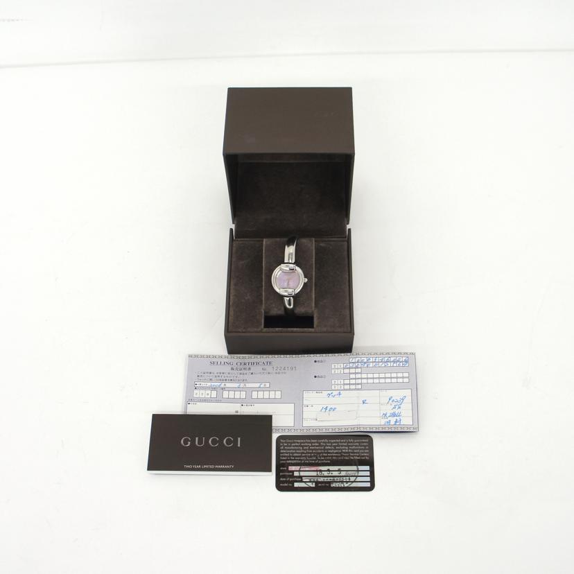GUCCI グッチ/GUCCI/ バングルウォッチ/ ピンクシェル/1400L//106*****/ABランク/70