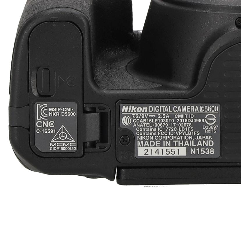 Nikon ニコン/デジタル一眼ダブルズーム/D5600/D5600ダブルズーム//2141551/Aランク/78