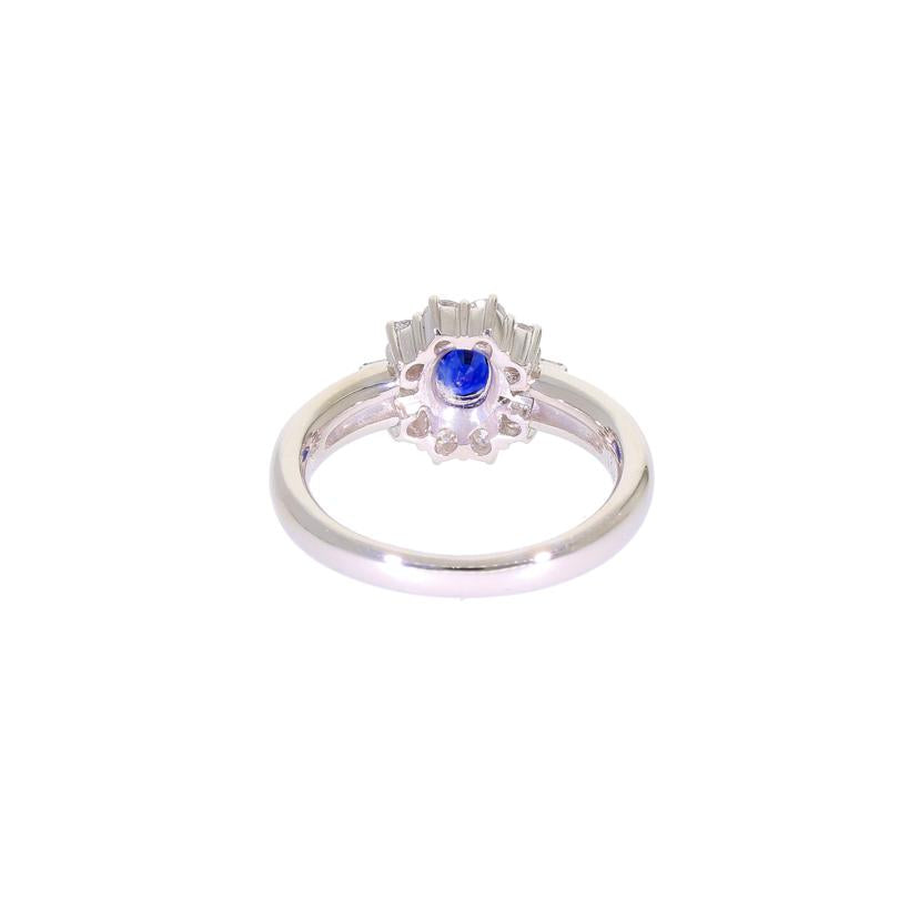 /◎PT900サファイヤダイヤリング0.75/D0.57ct//Aランク/59
