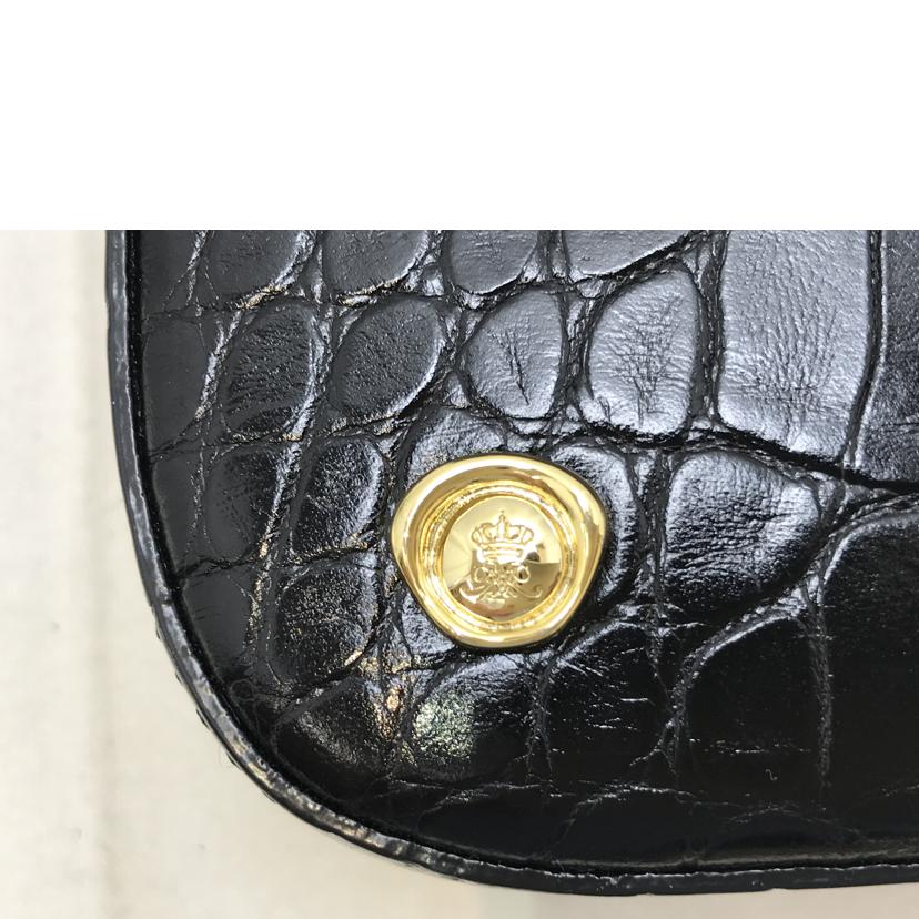 ADMJ エーディーエムジェイ/クロコダイル ビーモチーフ ショルダーバッグ//Aランク/51