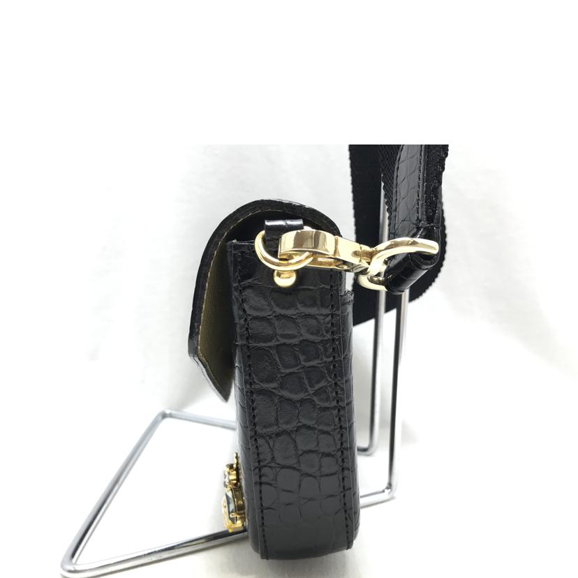 ADMJ エーディーエムジェイ/クロコダイル ビーモチーフ ショルダーバッグ//Aランク/51