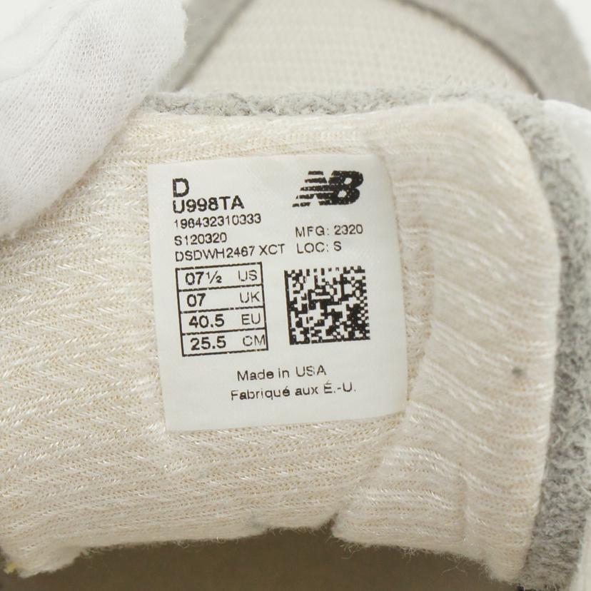 New Balance ニューバランス/New Balance U998TA スエードメッシュ/U998TA//ABランク/81