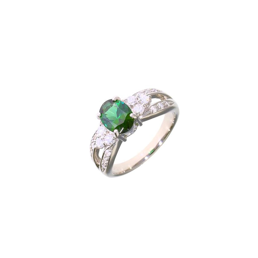 / ◎Pt900トルマリン ダイヤリング1.16/D0.40ct//Aランク/59