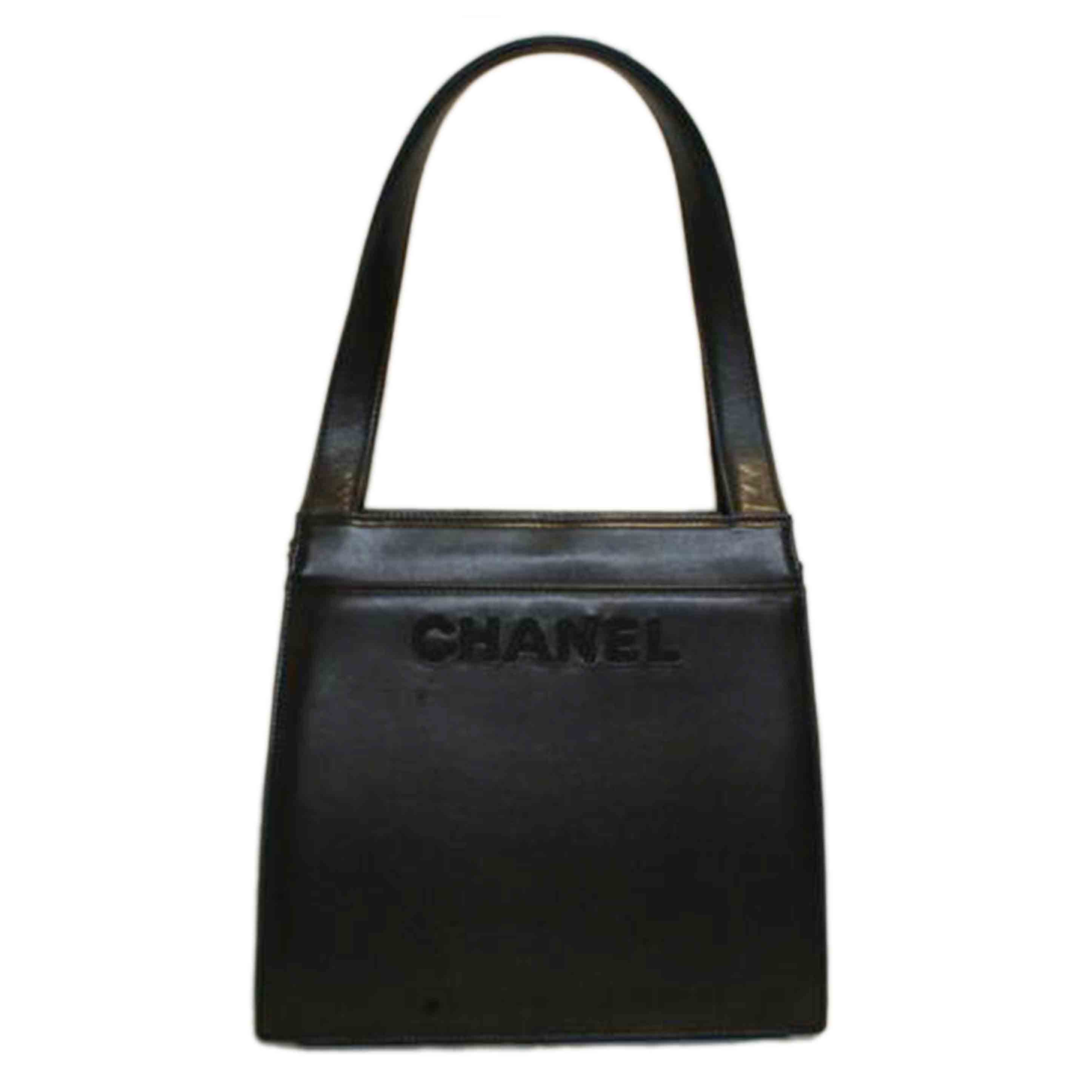 CHANEL シャネル/ラムスキンロゴトートブラック//526****/ABランク/92
