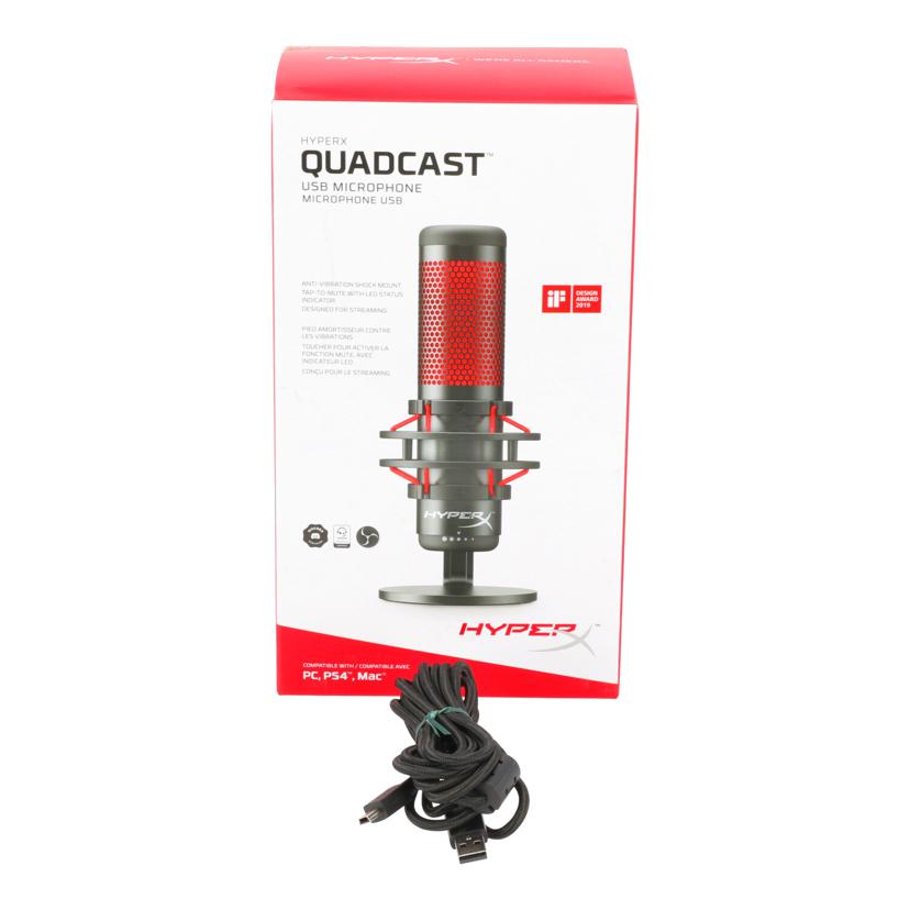 Kingston HYPER X ハイパーエックス/USBコンデンサーマイク/QuadCast/HX-MICQC-BK//-/Bランク/78