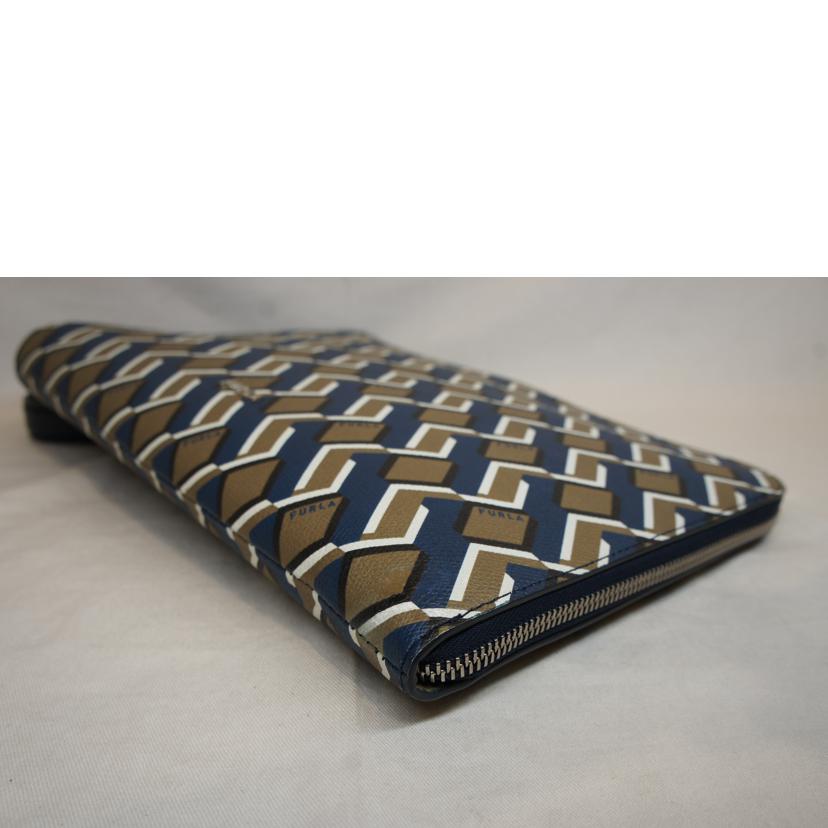 FURLA フルラ/L字ファスナー総柄クラッチバッグ//Aランク/92