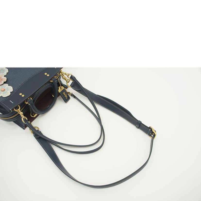 COACH コーチ/ローグ25 2wayハンド/ネイビー/CJ850//M22**/SAランク/75