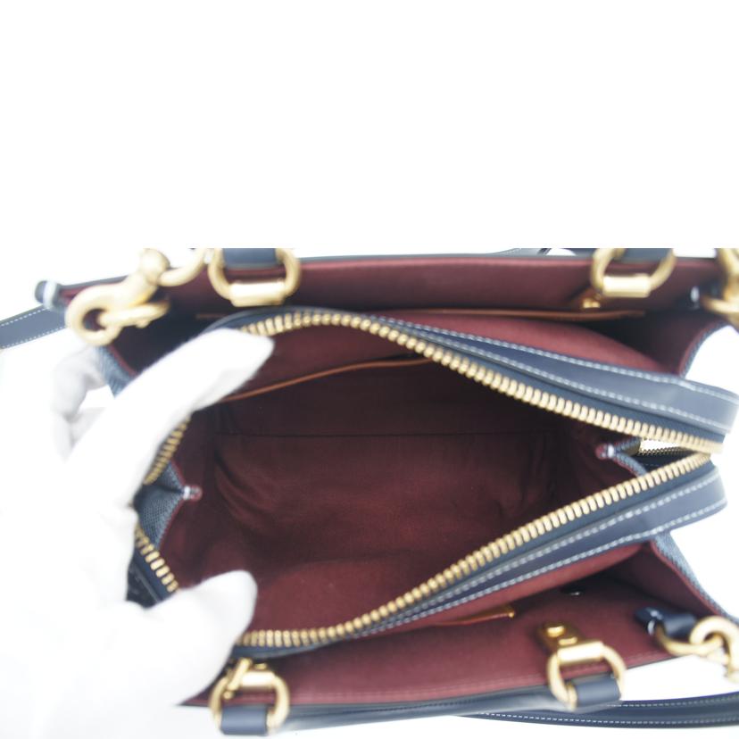 COACH コーチ/ローグ25 2wayハンド/ネイビー/CJ850//M22**/SAランク/75