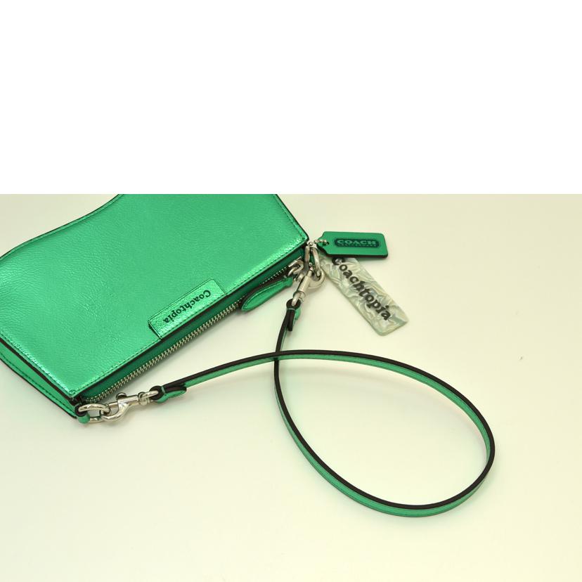 COACH コーチ/コーチトピアウェイビーバケットバッグ/メタリックグリーン/CU873//B24**/SAランク/75