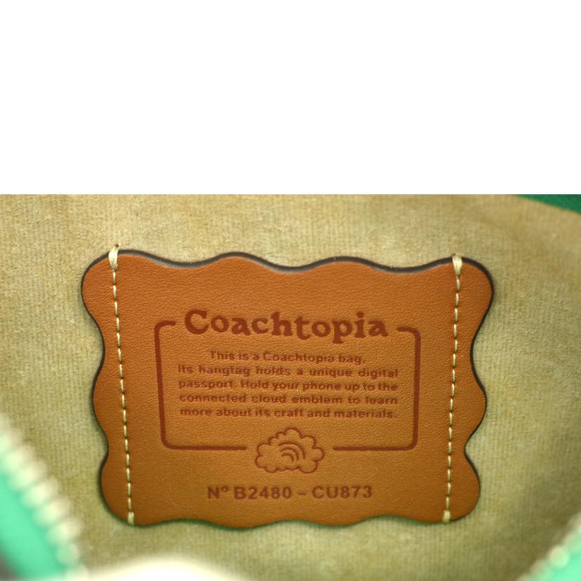 COACH コーチ/コーチトピアウェイビーバケットバッグ/メタリックグリーン/CU873//B24**/SAランク/75