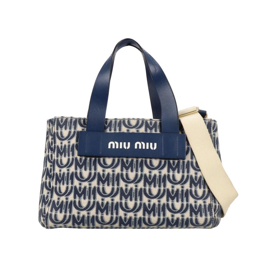 miu miu ミュウミュウ/キャンバス2WAYショルダーバッグ/5BA085//ABランク/18