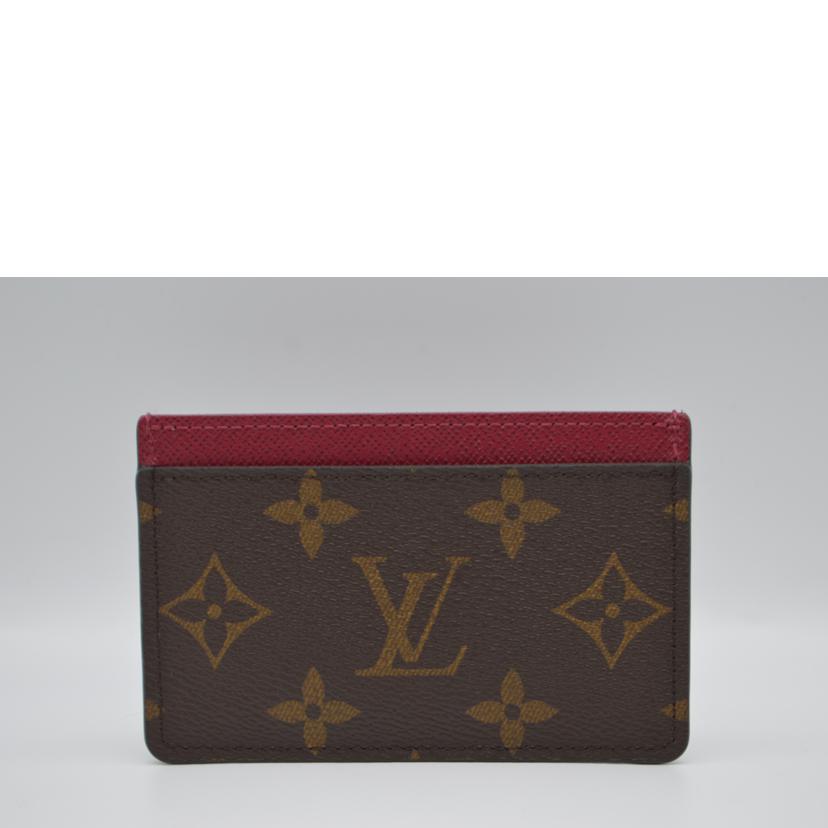 LV ルイヴィトン/ポルト・カルト・サーンプル/モノグラム/フューシャ/M60703//RFI****/Aランク/89