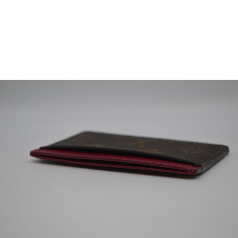 LV ルイヴィトン/ポルト・カルト・サーンプル/モノグラム/フューシャ/M60703//RFI****/Aランク/89