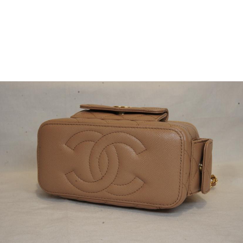 CHANEL シャネル/ピンクベージュキャビアスキンバニティ/AP3017//E3A*****/SAランク/92