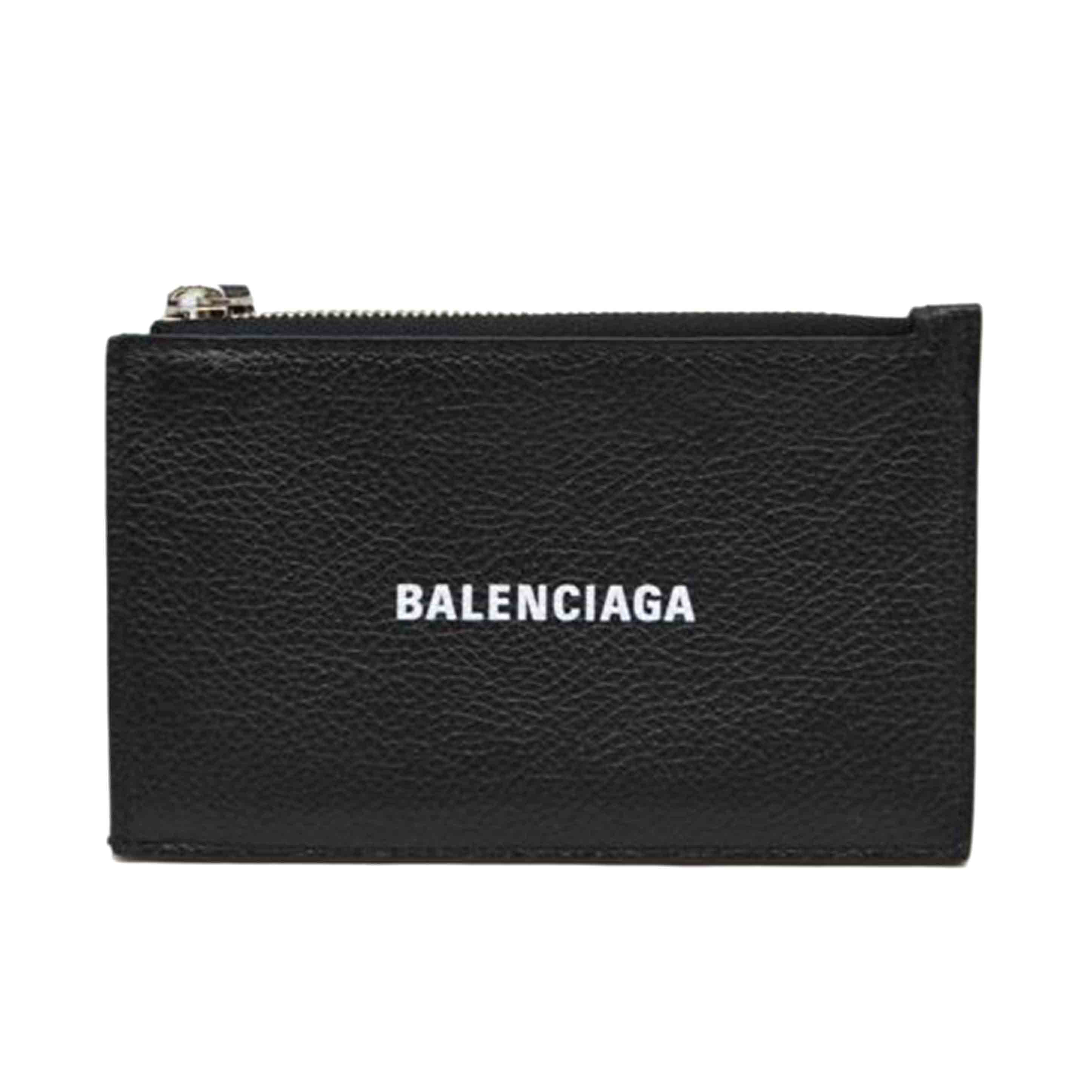 BALENCIAGA バレンシアガ/ロゴカーフレザーコインケース/640535//568***/Sランク/89