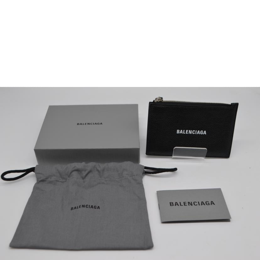 BALENCIAGA バレンシアガ/ロゴカーフレザーコインケース/640535//568***/Sランク/89