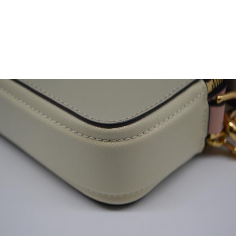 MARC JACOBS マーケティング/スナップショットショルダーバッグ/ベージュ/M0014146//Sランク/89