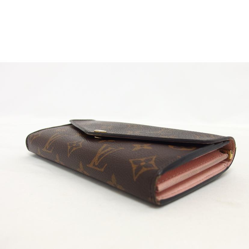 LV ルイヴィトン 長財布/ポルトフォイユ・サラ/モノグラム/ローズバレリーヌ/M62235//MI3***/Bランク/04