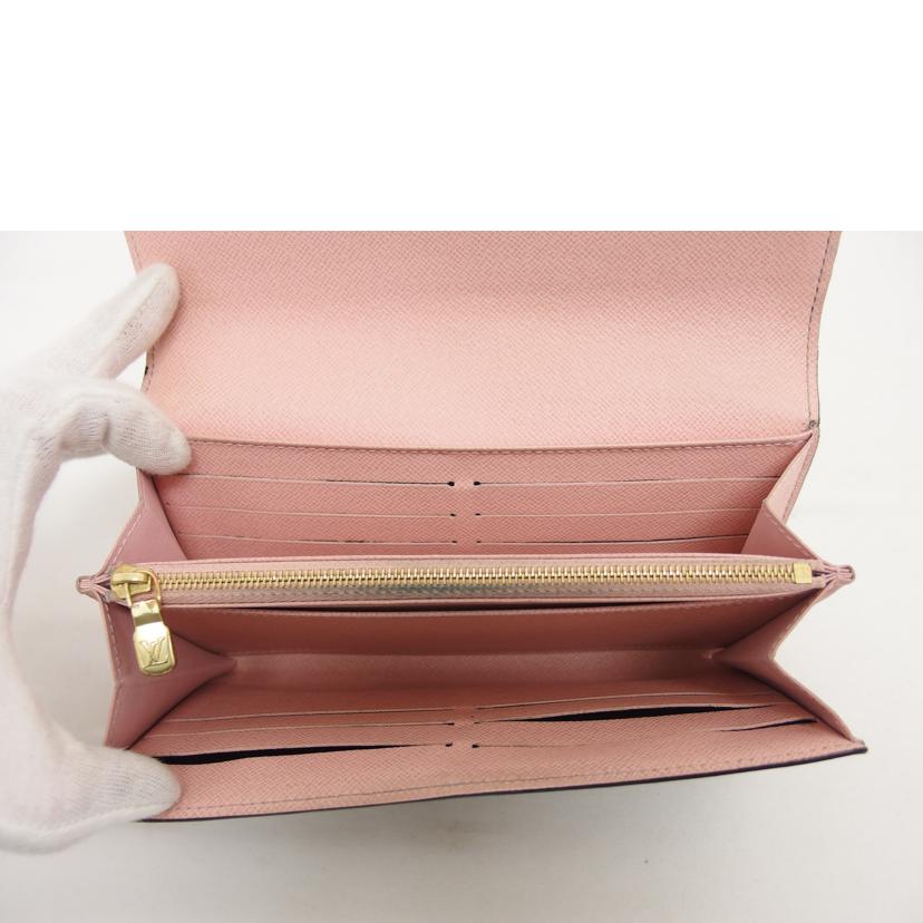 LV ルイヴィトン 長財布/ポルトフォイユ・サラ/モノグラム/ローズバレリーヌ/M62235//MI3***/Bランク/04
