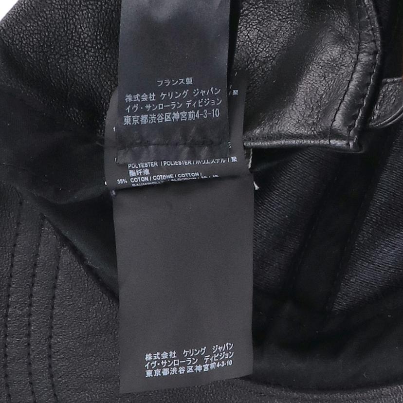 SAINT LAURENT サンローラン/サンローラン レザーキャップ/#57//Bランク/75