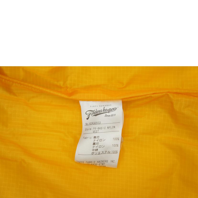 FINDERS KEEPERS ファインダーズ キーパーズ/中綿 ナイロンベスト/ 40432503//SAランク/19