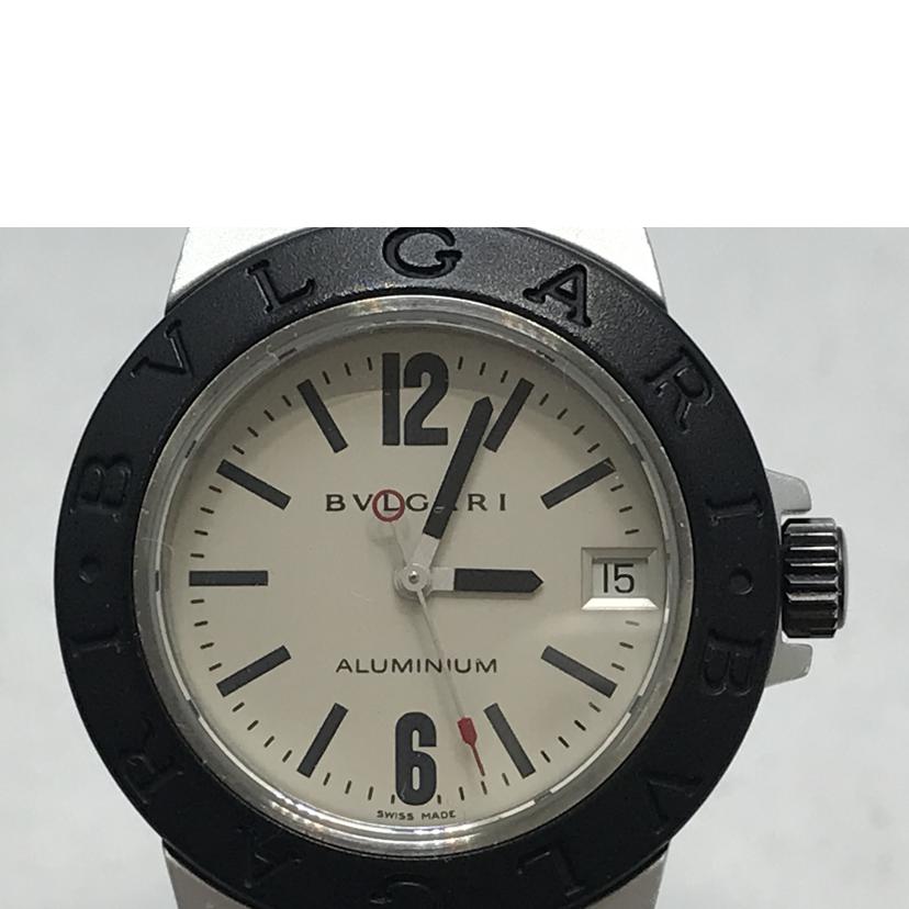 BVLGARI ブルガリ/アルミニウム アイボリー文字盤 クォーツ/AL32TA//M51***/ABランク/51