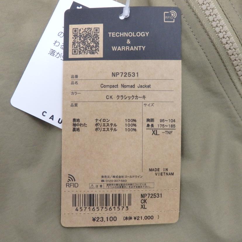 THE NORTH FACE/CompactNomad Jacket /NP72531//Sランク/77