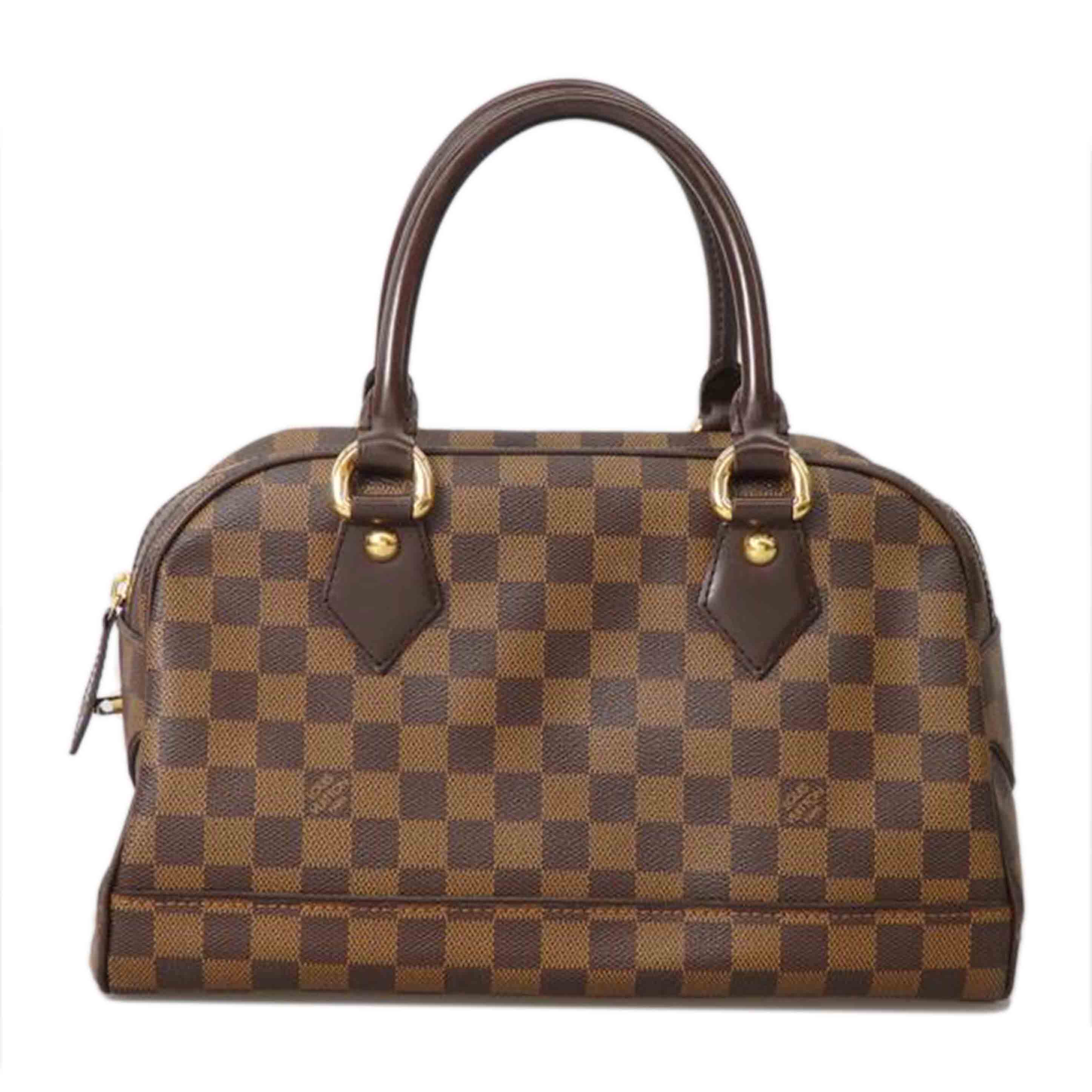 LOUIS VUITTON ルイヴィトン ルイ・ヴィトン ビトン ダミエ・エベヌ 市松模様 ブラウン 茶 ショルダーバッグ ハンドバッグ トートバッグ ブラウン メンズ レディース 定番 人気 LV 斜め掛け 肩がけ/ドゥオモ/ダミエ/エベヌ/N60008//CA0***/BCランク/76