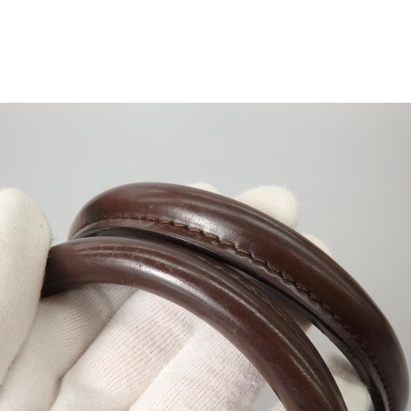 LOUIS VUITTON ルイヴィトン ルイ・ヴィトン ビトン ダミエ・エベヌ 市松模様 ブラウン 茶 ショルダーバッグ ハンドバッグ トートバッグ ブラウン メンズ レディース 定番 人気 LV 斜め掛け 肩がけ/ドゥオモ/ダミエ/エベヌ/N60008//CA0***/BCランク/76