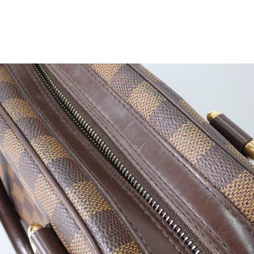 LOUIS VUITTON ルイヴィトン ルイ・ヴィトン ビトン ダミエ・エベヌ 市松模様 ブラウン 茶 ショルダーバッグ ハンドバッグ トートバッグ ブラウン メンズ レディース 定番 人気 LV 斜め掛け 肩がけ/ドゥオモ/ダミエ/エベヌ/N60008//CA0***/BCランク/76