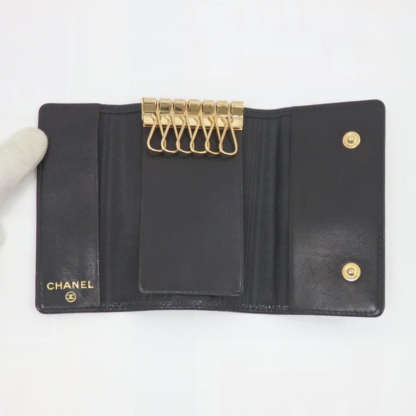CHANEL シャネル/キャビアスキン6連キーケース/A13502//864****/Aランク/77
