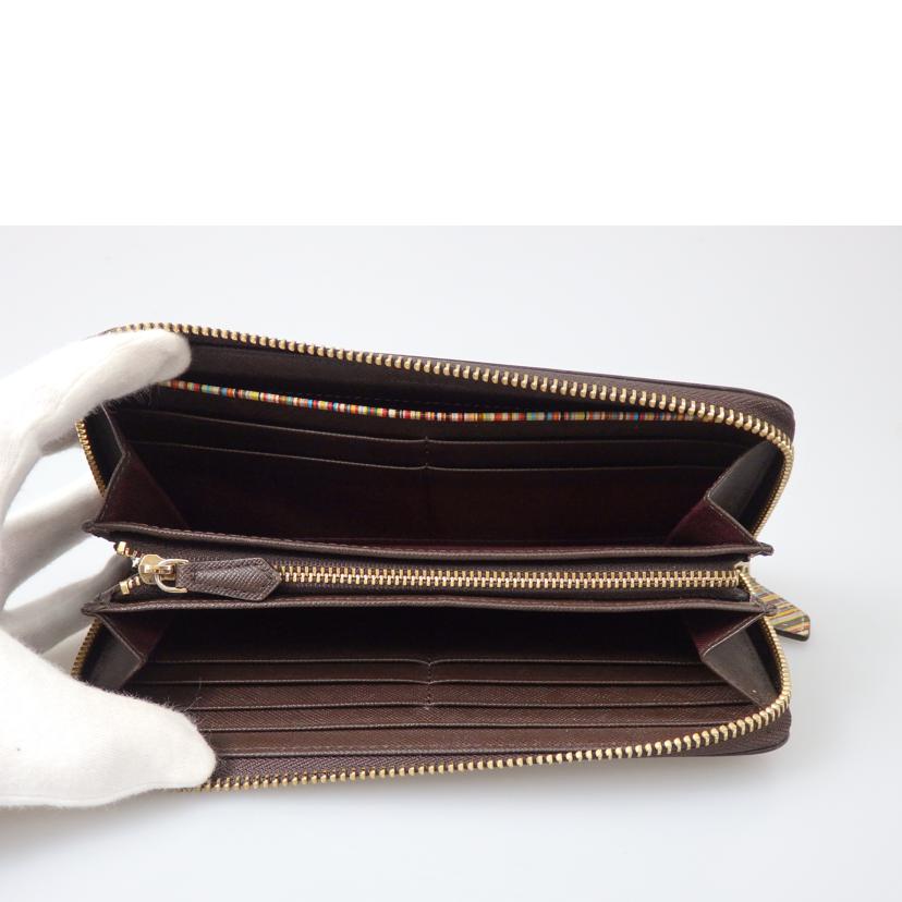 Paul Smith ポールスミス/ラウンドファスナー長財布/ブラウン/P785//ABランク/76