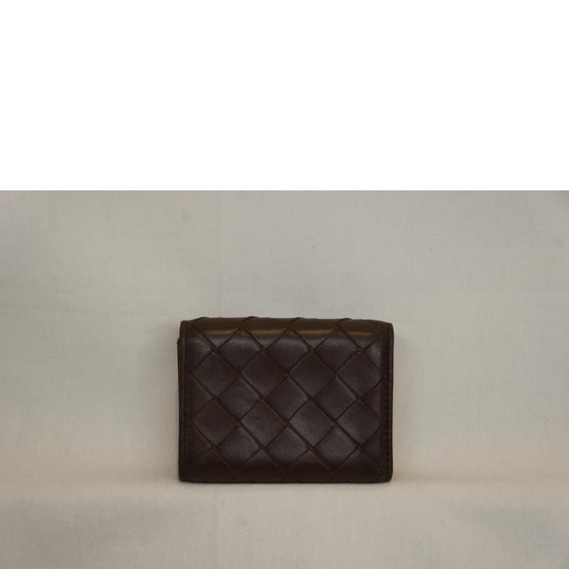 BOTTEGA VENETA ボッテガヴェネタ/イントレチャートミニウォレットブラウン//ABランク/92