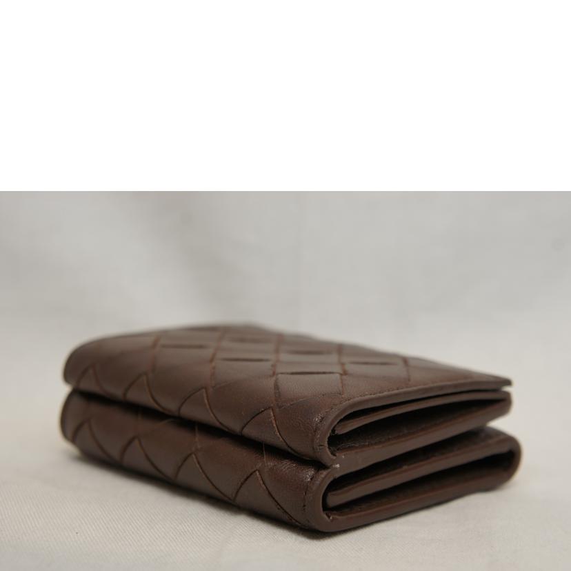 BOTTEGA VENETA ボッテガヴェネタ/イントレチャートミニウォレットブラウン//ABランク/92