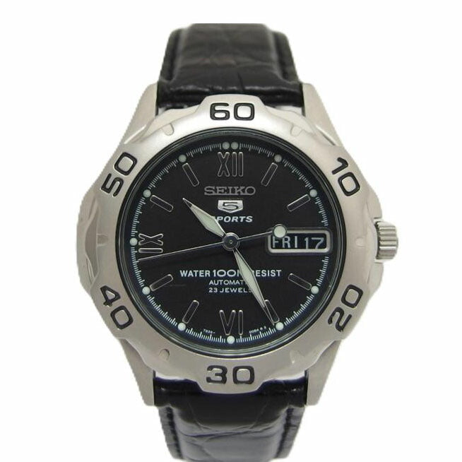 SEIKO セイコー/5スポーツ/自動巻き/レザーベルト/7S36-00A0//3N1***/Aランク/04
