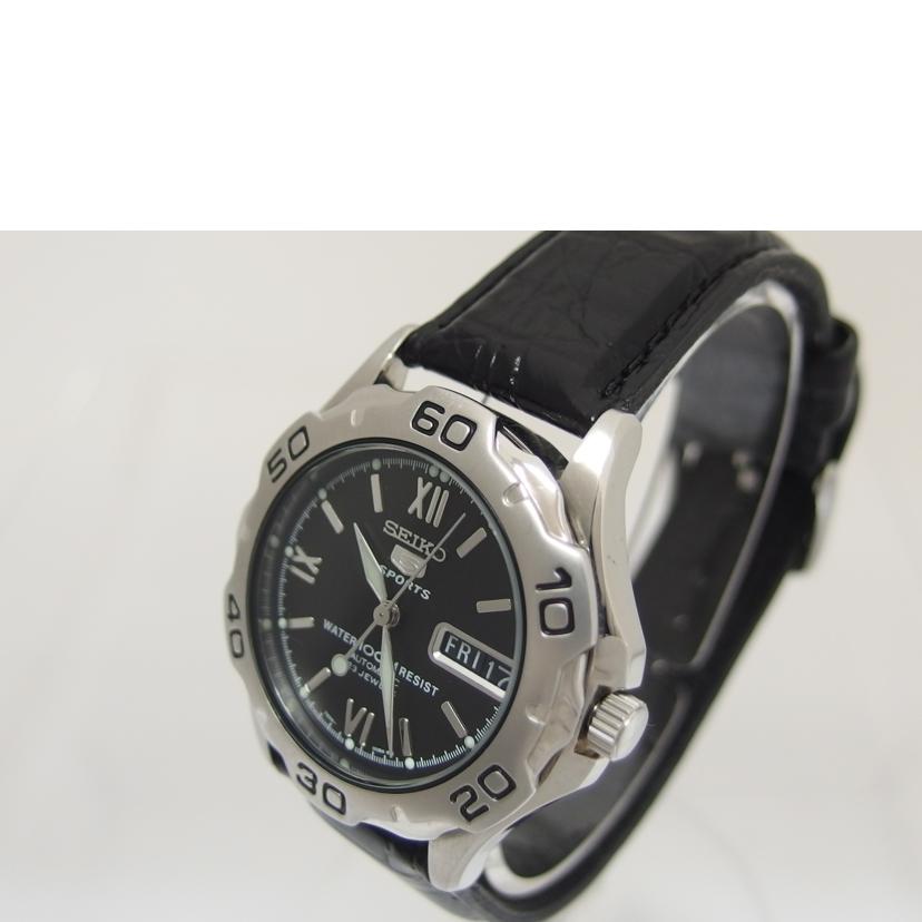 SEIKO セイコー/5スポーツ/自動巻き/レザーベルト/7S36-00A0//3N1***/Aランク/04
